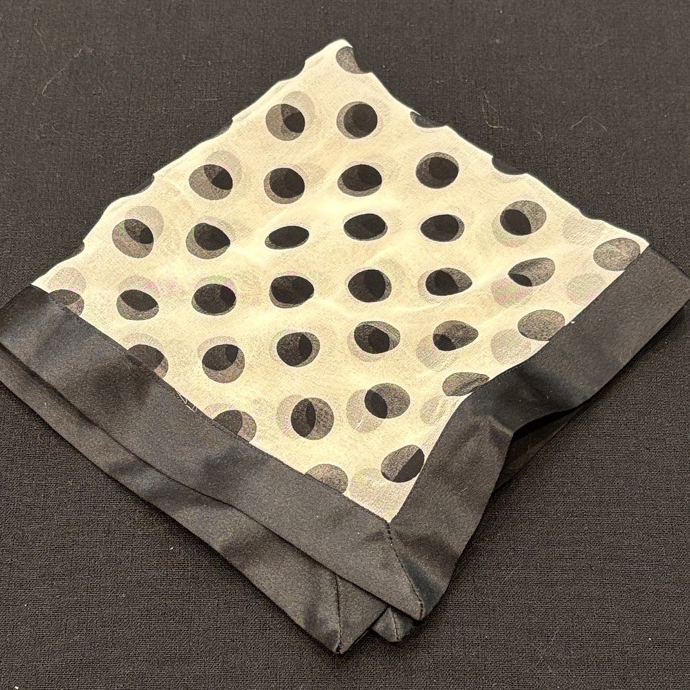Conchi New York 100% silk Polka Dot Sheer Handkerchief​​